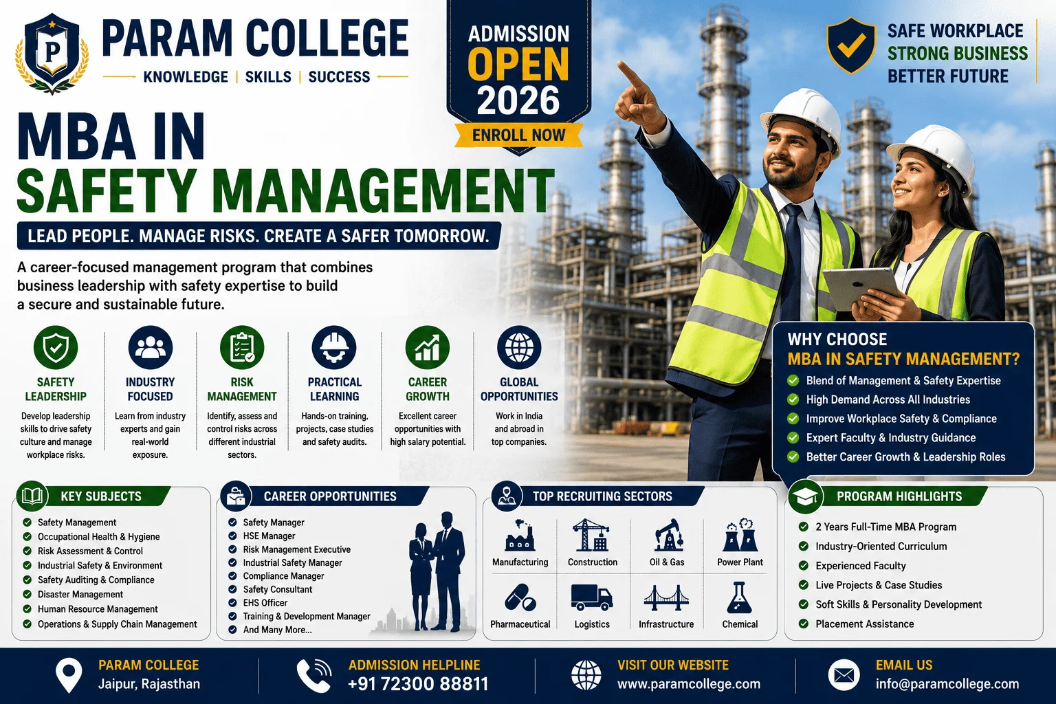 Lead with Safety, Grow with Management: MBA in Safety Management at Param College